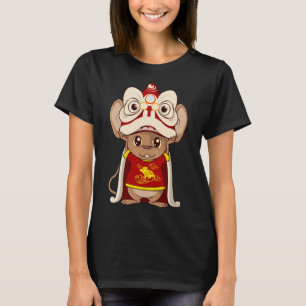 Camiseta Feliz Año Nuevo Chino De La Rata 2020 Niños Qilin