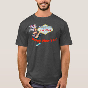 Camiseta Feliz Año Nuevo de Las Vegas