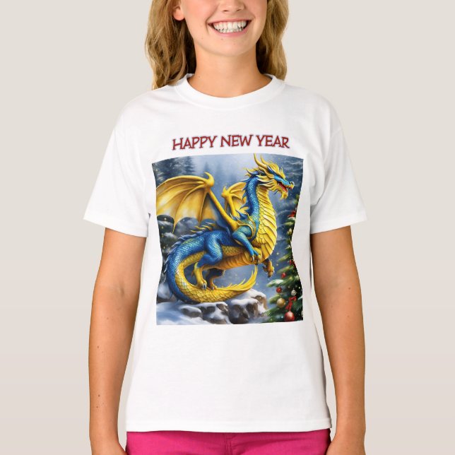 Camiseta Feliz Año Nuevo del Dragón (Anverso)