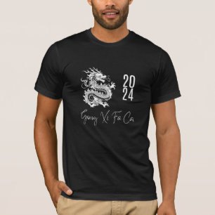 Camiseta Feliz Año Nuevo en palabras chinas: Gong Xi Fa Cai