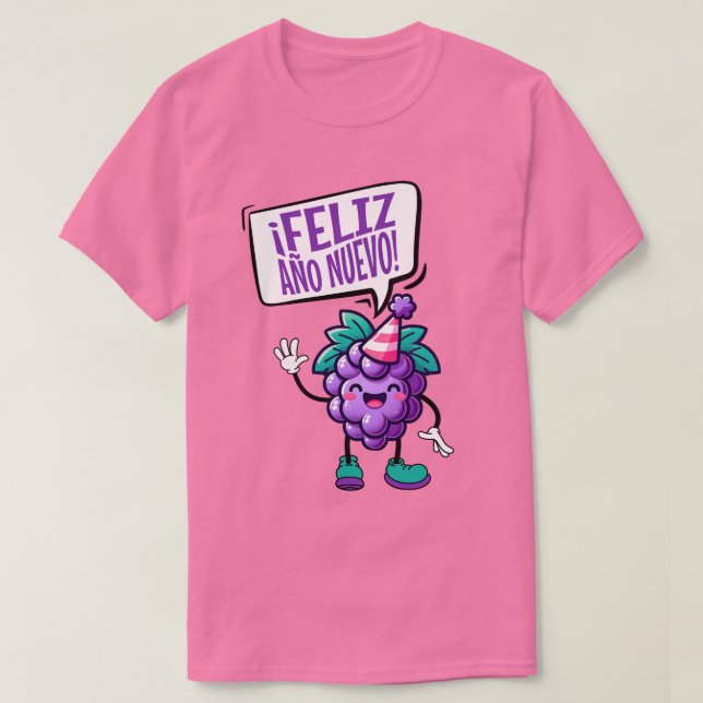 Camiseta Feliz Año Nuevo español (Diseño del anverso)