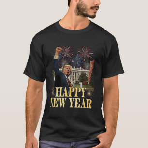 Camiseta Feliz año nuevo Fiesta 2025 Trump 2024