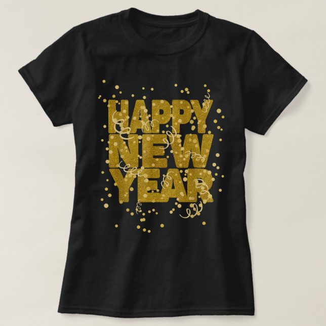 Camiseta Feliz Año Nuevo Fiesta NYE - Graciosa Nochevieja C (Diseño del anverso)