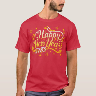 Camiseta Feliz Año Nuevo Judío 5783 Rosh Hashanah 2022 Jewi