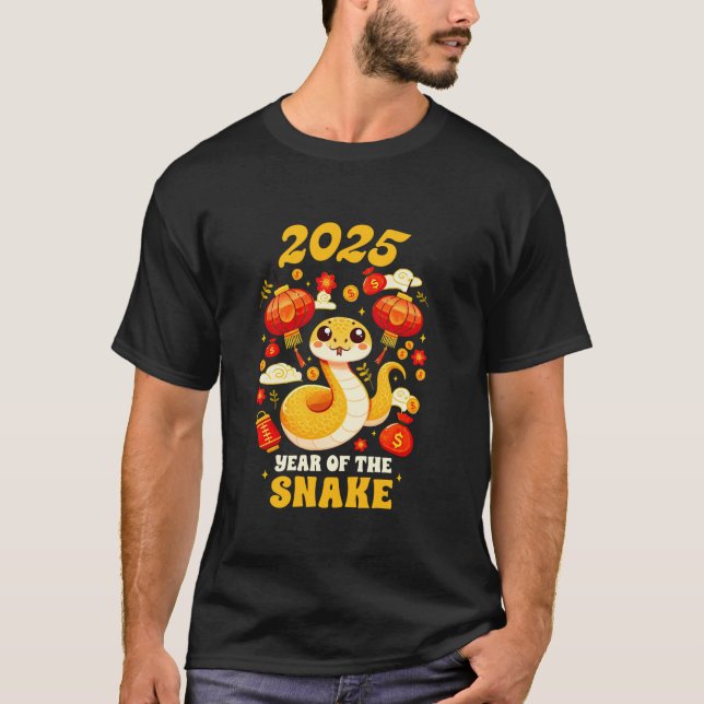 Camiseta Feliz Año Nuevo Lunar 2025 Año Chino 2025 (Anverso)