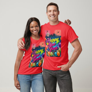 Camiseta Feliz Año Nuevo, nuevos comienzos esperan