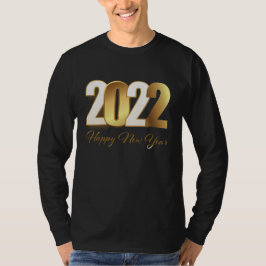 Camiseta Feliz año nuevo- oro