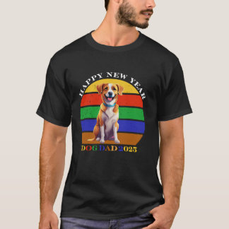 Camiseta Feliz año nuevo "papá perro" 2025
