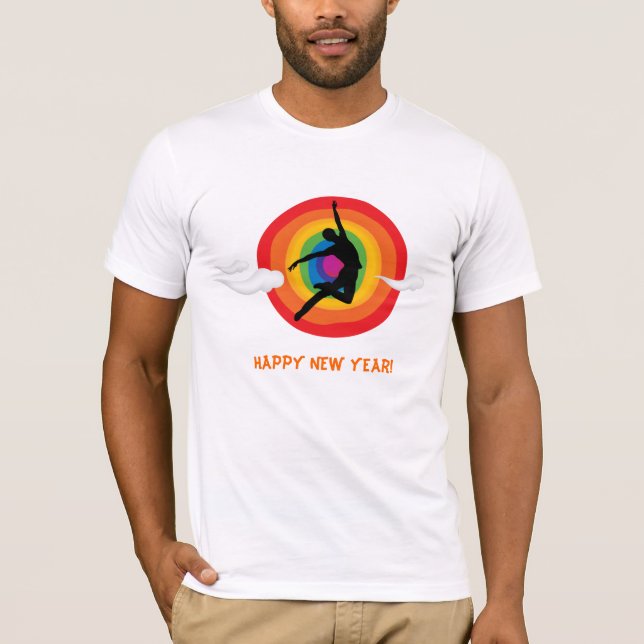 Camiseta ¡Feliz Año Nuevo! (para el gay) (Anverso)