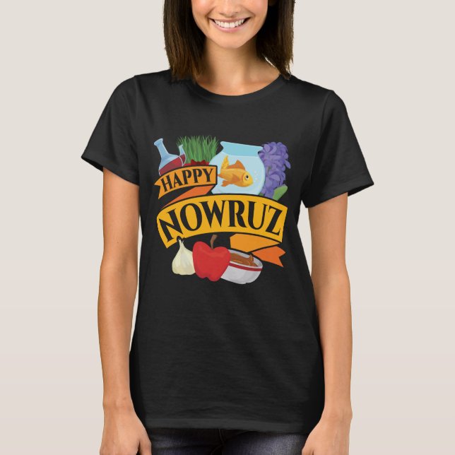 Camiseta Feliz Año Nuevo persa (Anverso)