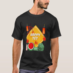 Camiseta Feliz Año Nuevo Tet Quy Mao Gatos Zodiac Fami