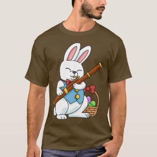 Camiseta Feliz año pasado Bassoon Jazz Music Bunny Bassooni