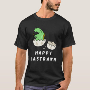 Camiseta Feliz Año Pascua Divertido Dinosaurio T Rex Boy Bu
