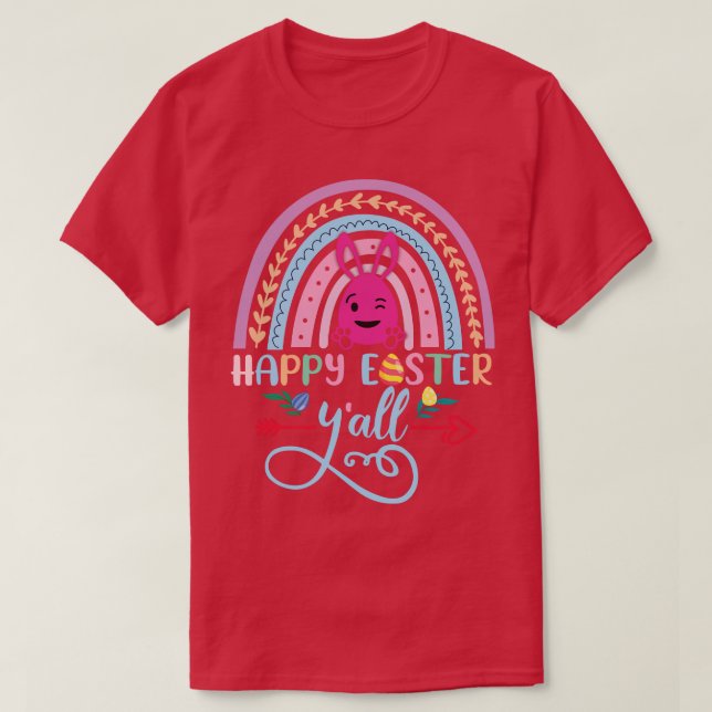 Camiseta Feliz Año Santa Sede Feliz Arcoiris de Pascua (Diseño del anverso)