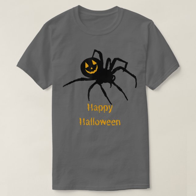 Camiseta Feliz Araña de Halloween 4369 (Diseño del anverso)