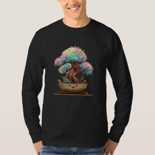 Camiseta Feliz árbol bonsái anime kawaii pastel sakura