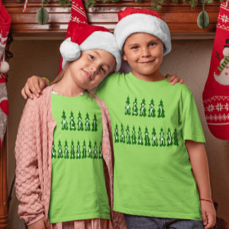 Camiseta Feliz Árbol de Navidad Chicas y niños