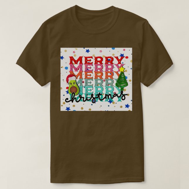 Camiseta Feliz Árbol de Navidad Feliz (Diseño del anverso)