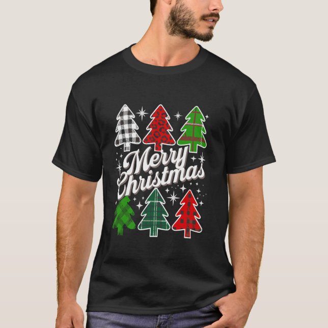 Camiseta Feliz Árbol de Navidad Navidad Navidad Navidad Búf (Anverso)