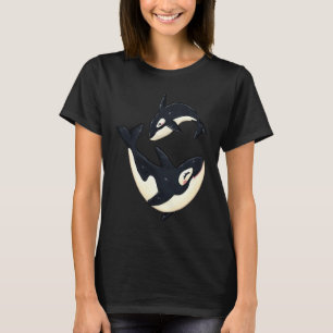 Camiseta Feliz asesinato de ballenas por orcas, hombres ama