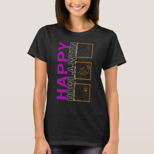 Camiseta Feliz Aúlla Un Ween Halloween Retriever Dorado Per