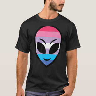 Camiseta Feliz bandera de género alienígena