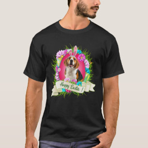 Camiseta Feliz Beagle De Pascua Con Guay De Huevos De Areja