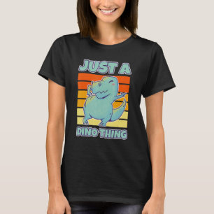 Camiseta Feliz bebé Dino Danzando el bosque de dinosaurios 