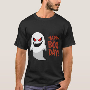 Camiseta Feliz Boo Day Gracioso Fantasma Halloween