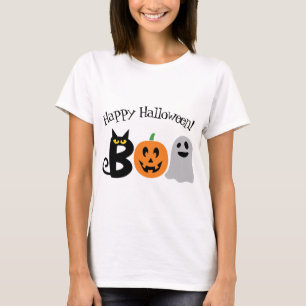 Camiseta Feliz Boo T-Shirt de Halloween