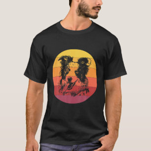 Camiseta Feliz borde de Perro collie