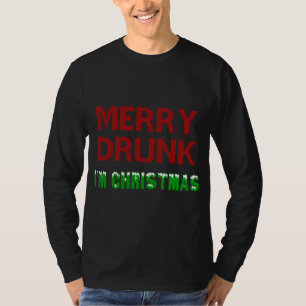 Camiseta Feliz borrachín, soy Navidades bebiendo vino, Navi