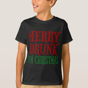 Camiseta Feliz borrachín, soy Navidades, divertida bebida d
