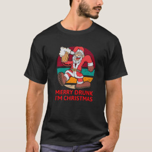 Camiseta Feliz Borracho, soy Navidades Borracho Santa Claus