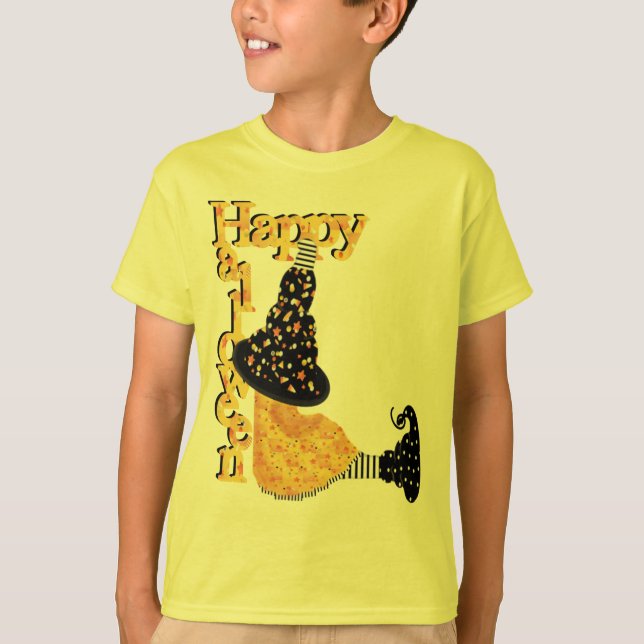 Camiseta Feliz Bruja de Halloween (Anverso)