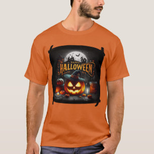 Camiseta Feliz Bruja de Halloween Jack O' Lantern