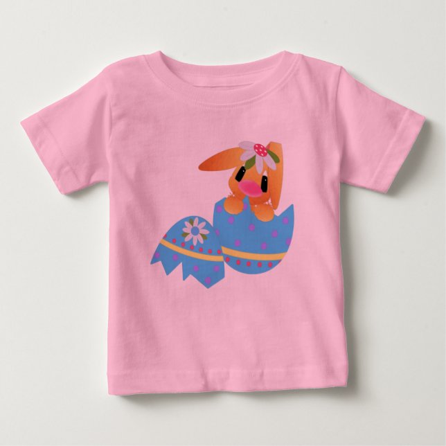 Camiseta Feliz Bunny* Baby Fine Jersey (Anverso)