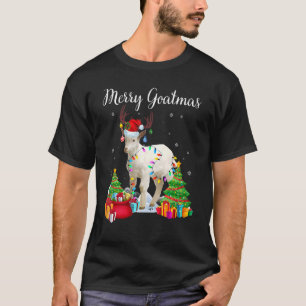 Camiseta Feliz Cabra Navidad Reno Santa Cabra
