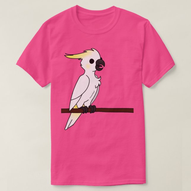 Camiseta Feliz cacatúa en percha (Diseño del anverso)