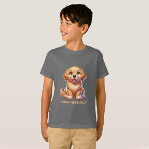 Camiseta Feliz cachorro de oro   Diseño de amante de perros
