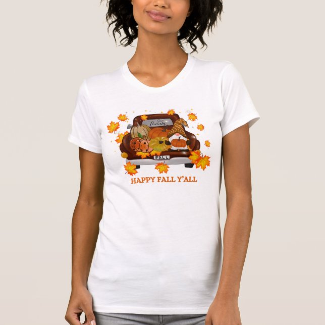 Camiseta feliz caída de todos (Anverso)