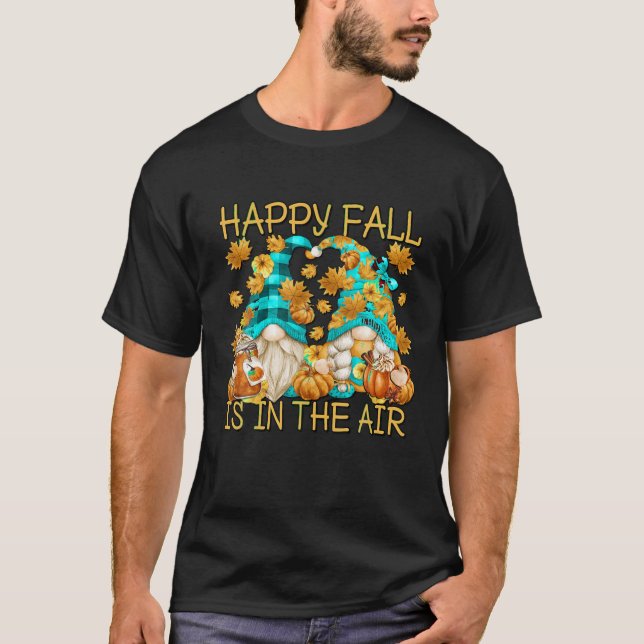 Camiseta Feliz Caída Diciendo A Las Mujeres Calabaza Spice  (Anverso)