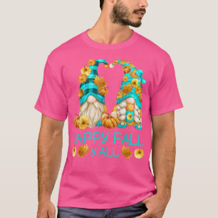 Camiseta Feliz Caída, Gnomías De Yall Con Calabaza Para Oto