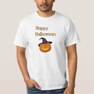 Camiseta Feliz Calabaza de Halloween con Gorra