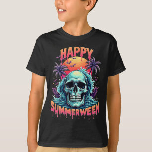 Camiseta Feliz Calaveras de Summerween Sandía de Verano Jac