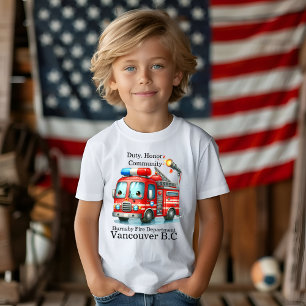 Camiseta ¡Feliz camión de bomberos listo para la acción!