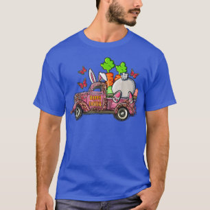 Camiseta Feliz Camión Rosa de Pascua con el Día de la Pascu