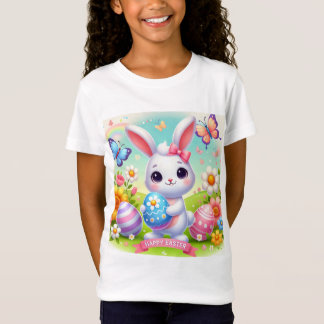 Camiseta Feliz camisón conejo de Pascua