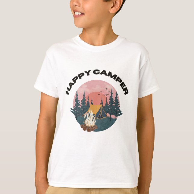 CAMISETA FELIZ CAMPER (Anverso)