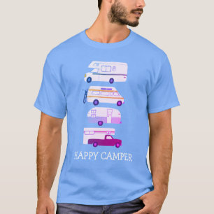 Camiseta FELIZ CAMPER Campervan vanlife RV Trailer PERSONAL